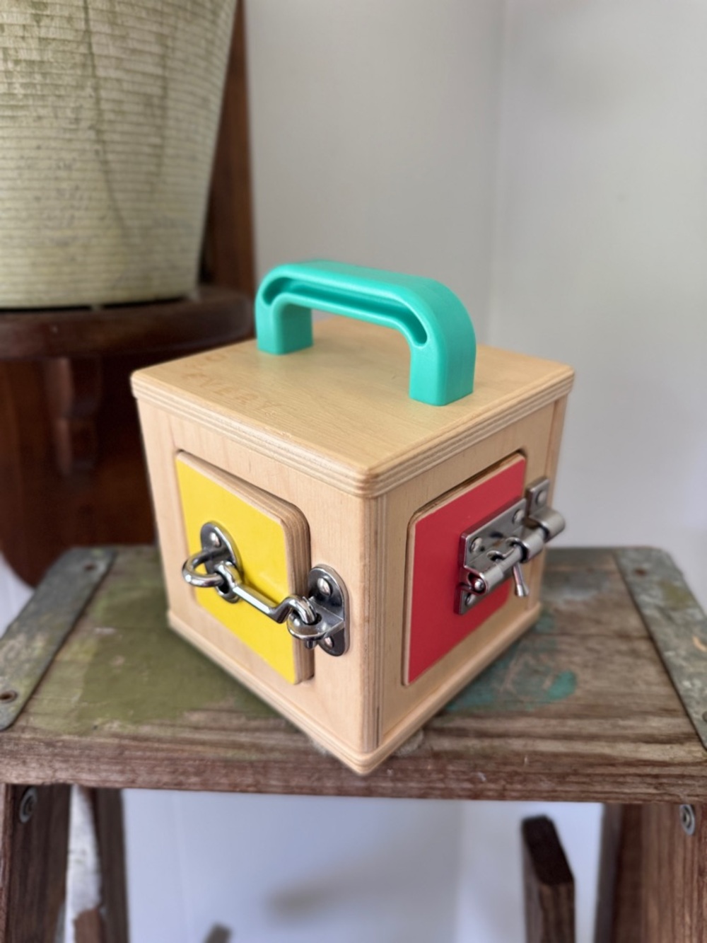 🔐✨ Lovevery Latch and Lock Lockbox Montessori Activity Toy The Realist Play Kit